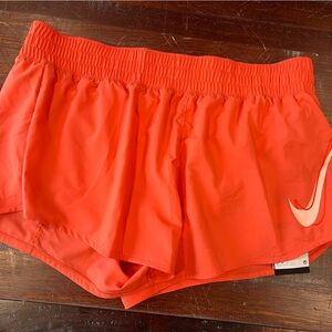 Nike Women's Athletic Shorts - Bright Orange